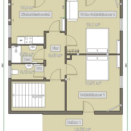 Lejlighed Bergblick & Altbau-charme I 2 Balkone I Aktivcard - 130 Erlebnisse Inklusive I Parkplatz